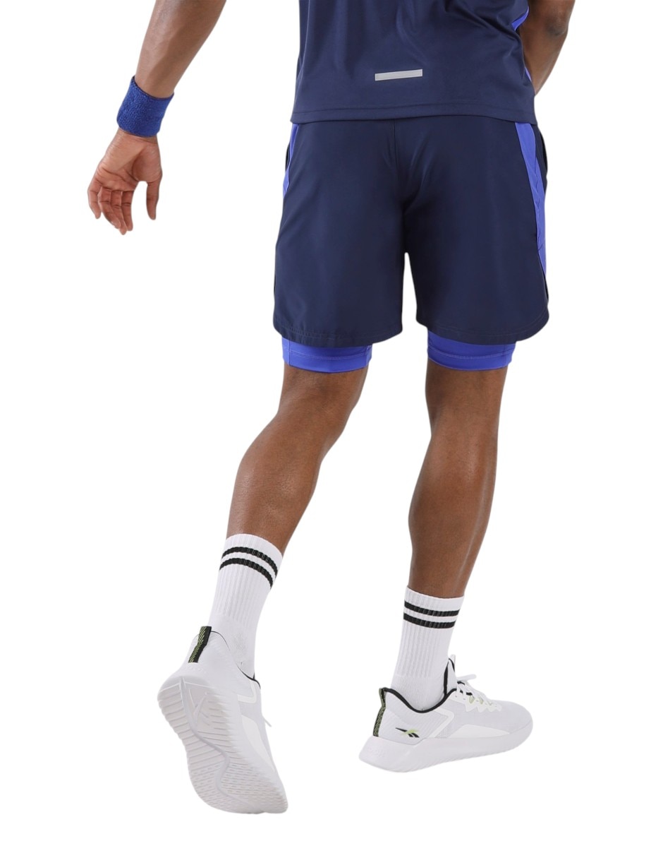 Short con bolsillos Run para correr hombre