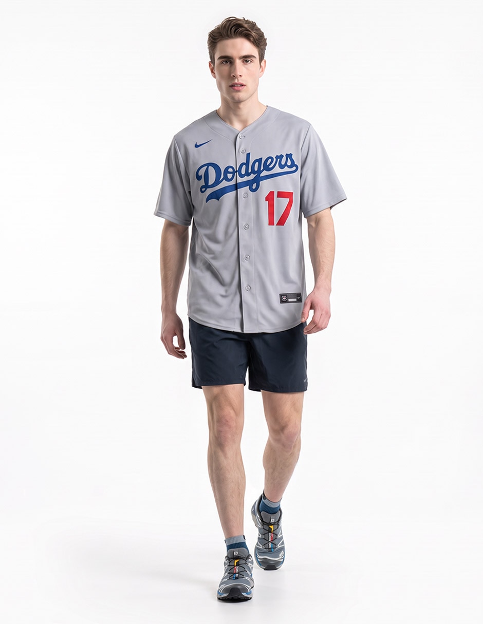 Jersey de los angeles dodgers manga corta para hombre
