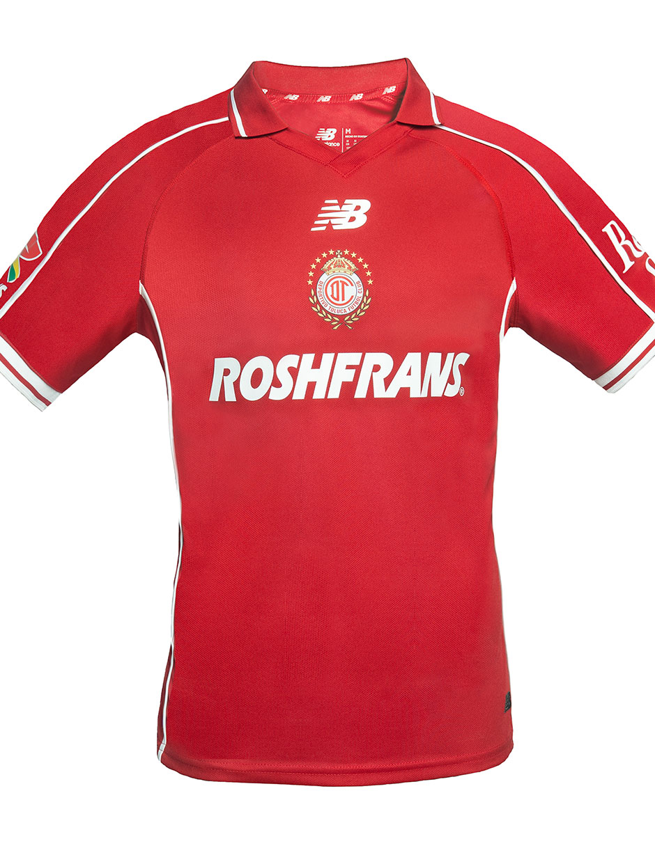 Jersey de club deportivo toluca local de manga corta para hombre Jersey de club deportivo toluca local de manga corta para hombre
