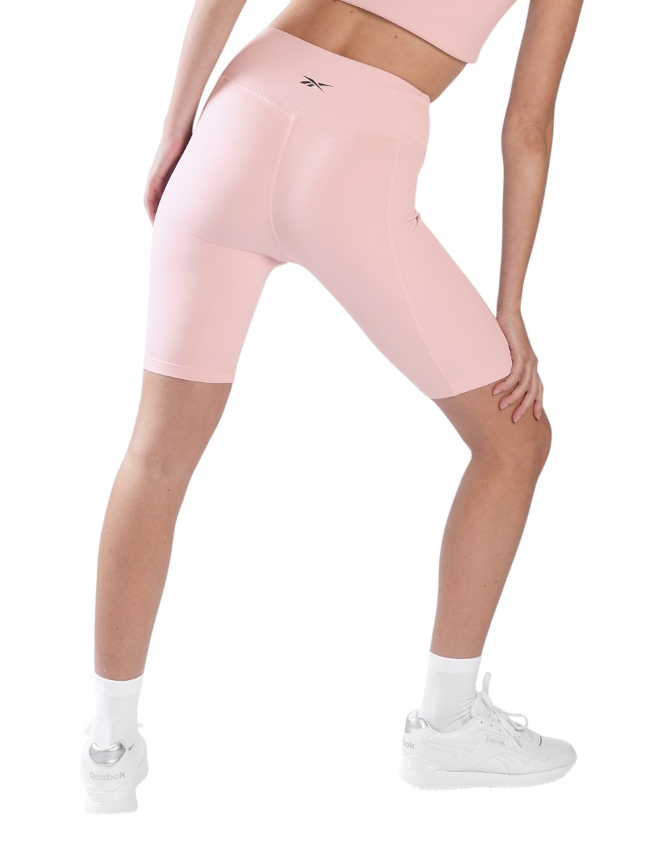 Short Lux Peached Biker para correr mujer 2