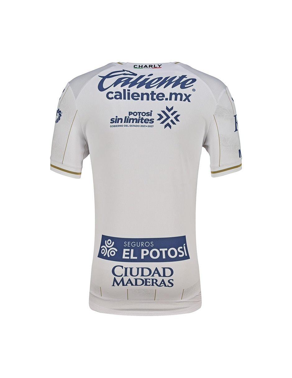 Jersey de atlético san luis visitante de manga corta jugador para hombre 2