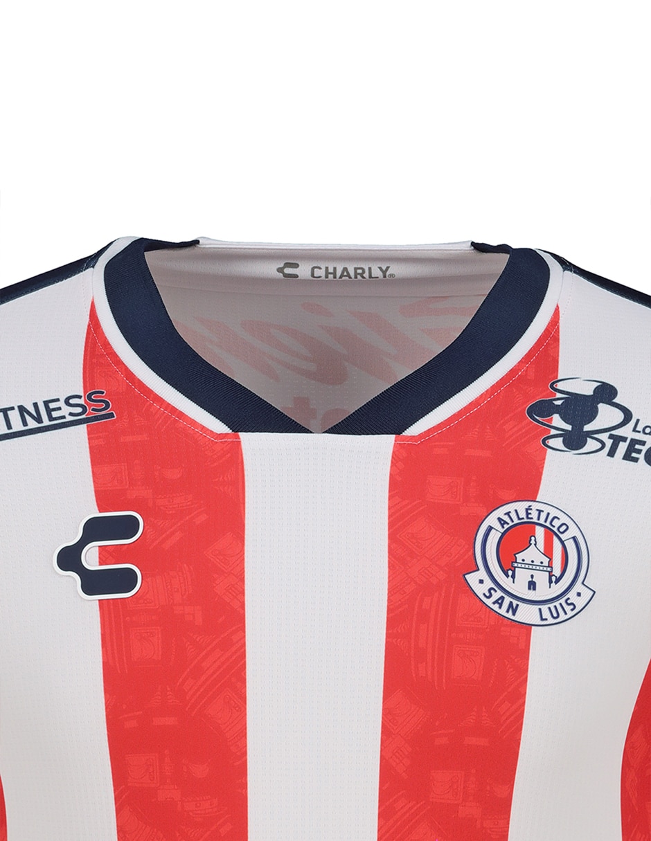 Jersey de atlético san luis local de manga corta jugador para hombre 3