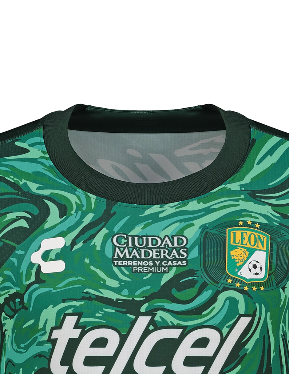 Jersey de club león local de manga corta jugador para hombre 3