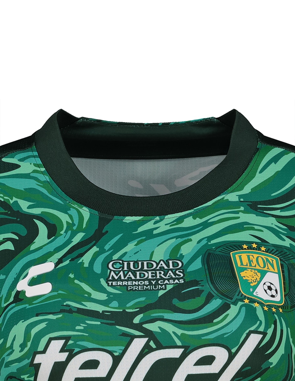 Jersey de club león de manga corta charly jugador para mujer