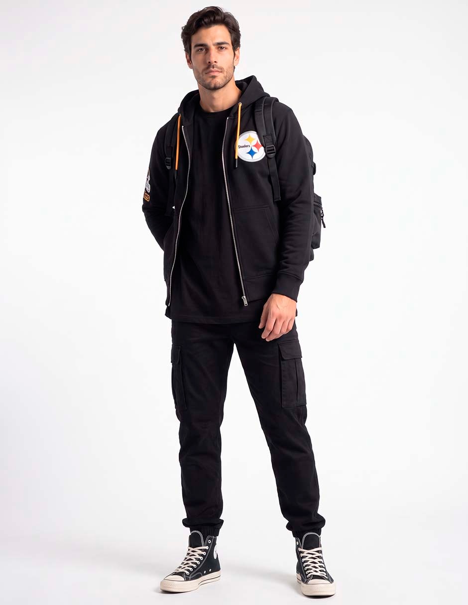 Sudadera casual con capucha Pittsburgh Steelers para hombre 2