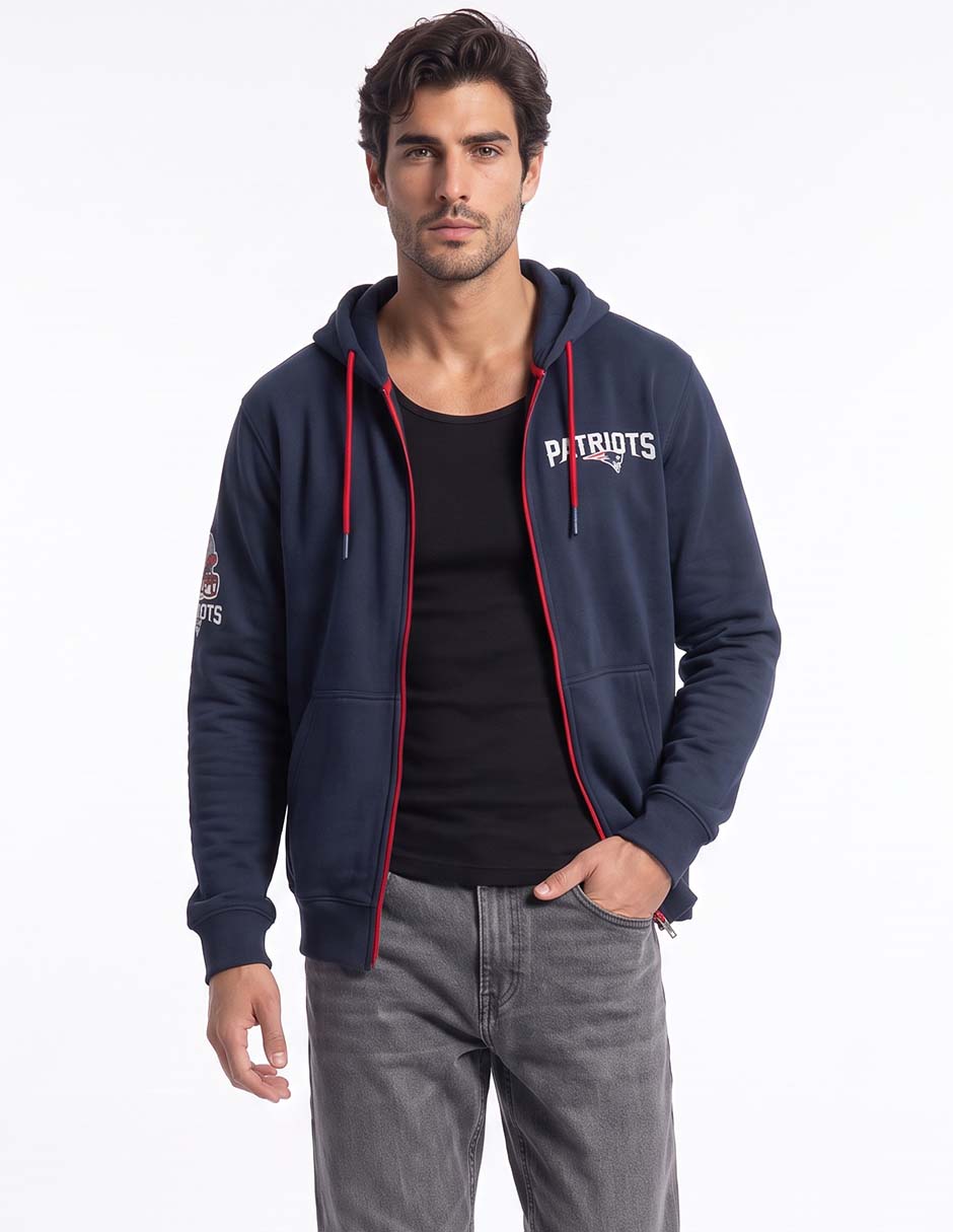 Sudadera casual con capucha New England Patriots para hombre 4