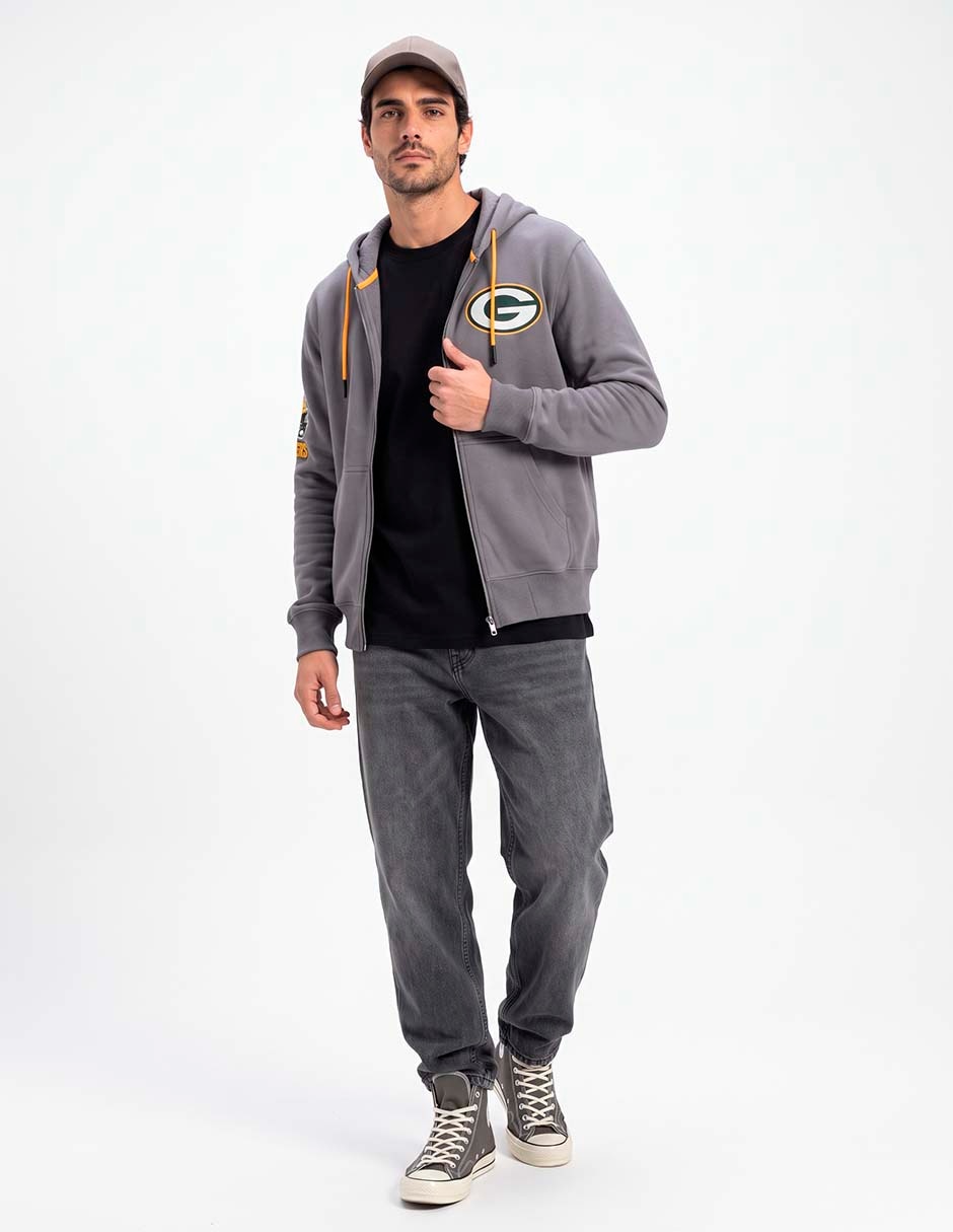 Sudadera casual con capucha Green Bay Packers para hombre Sudadera casual con capucha Green Bay Packers para hombre