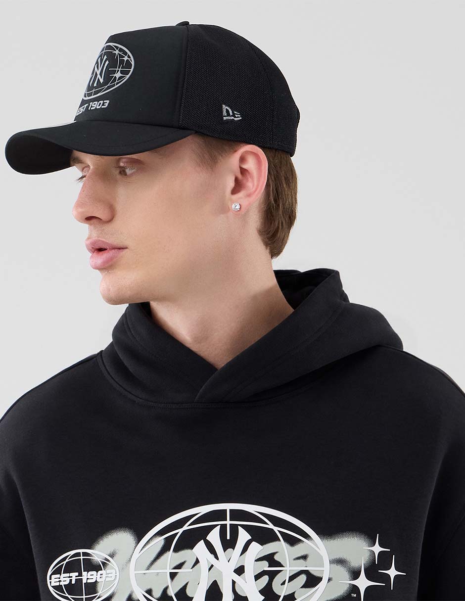 Sudadera para béisbol new era ny graphic con capucha y bolsa new york yankees unisex