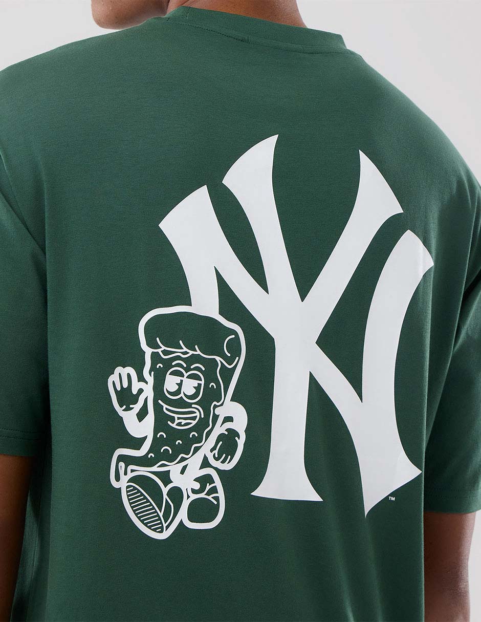 Playera deportiva para béisbol food icon new york yankees unisex 4
