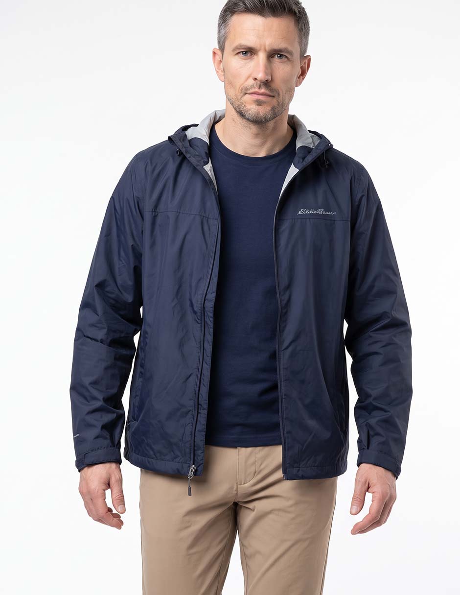 Chamarra casual impermeable para hombre