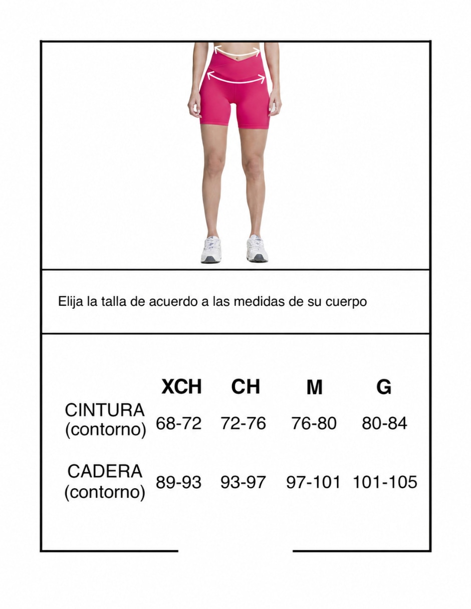 Short Biker V-Cut para entrenamiento mujer 5