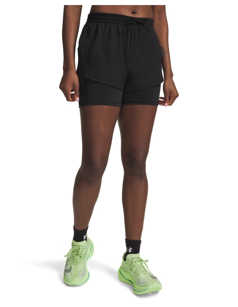 Short con bolsillos ua velociti pro 4 para correr mujer