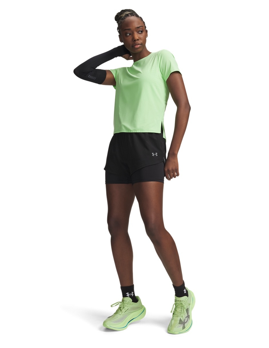 Short con bolsillos ua velociti pro 4 para correr mujer