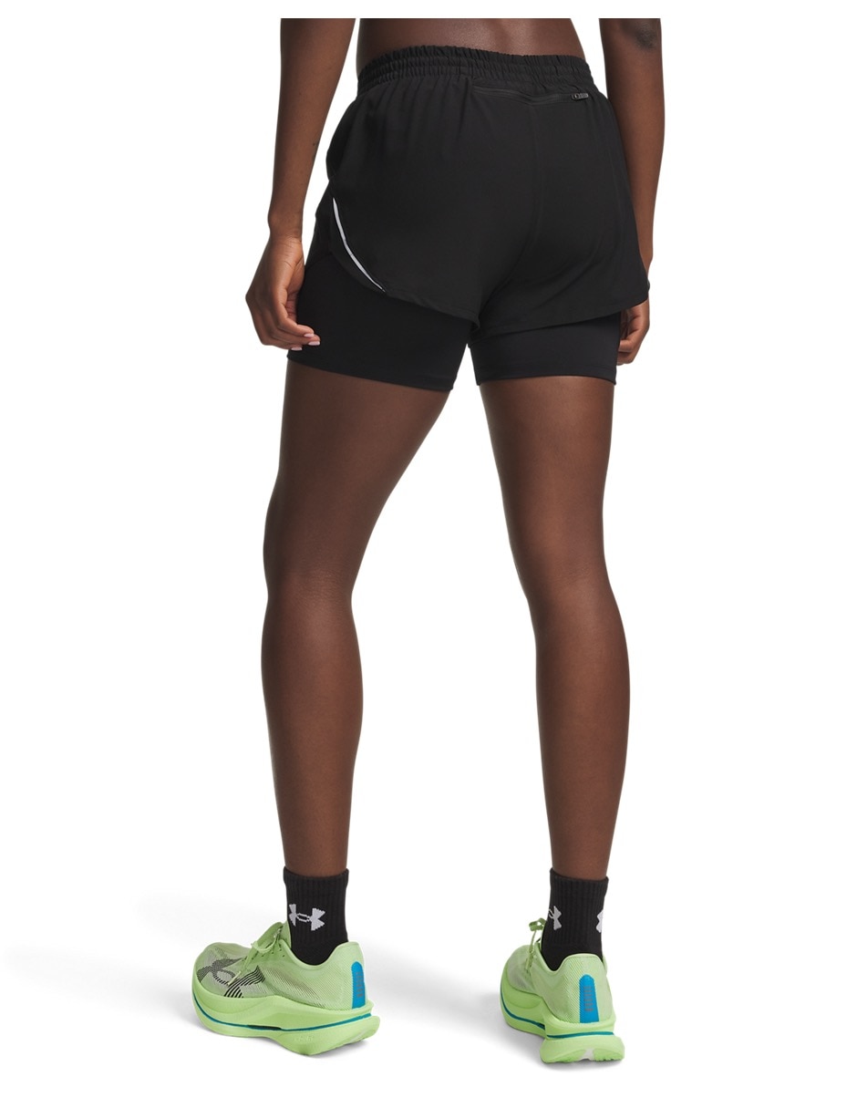 Short con bolsillos ua velociti pro 4 para correr mujer