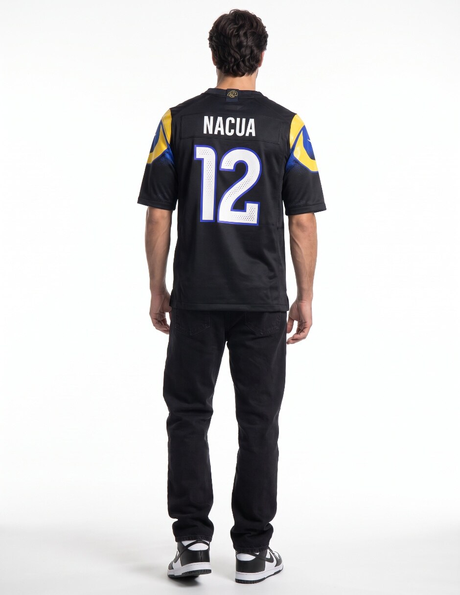 Jersey de Los Angeles Rams conmemorativo de Puka Nacua manga corta jugador de hombre 2