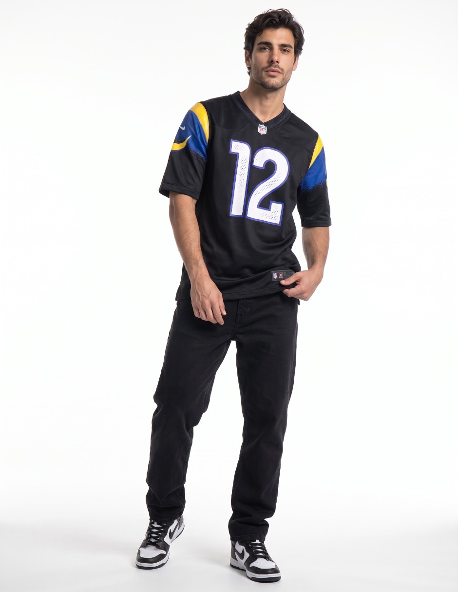 Jersey de Los Angeles Rams conmemorativo de Puka Nacua manga corta jugador de hombre 3