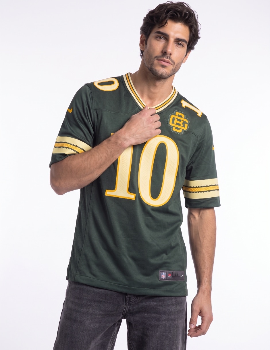 Jersey de Green Bay Packers conmemorativo de manga corta jugador para hombre Jersey de Green Bay Packers conmemorativo de manga corta jugador para hombre