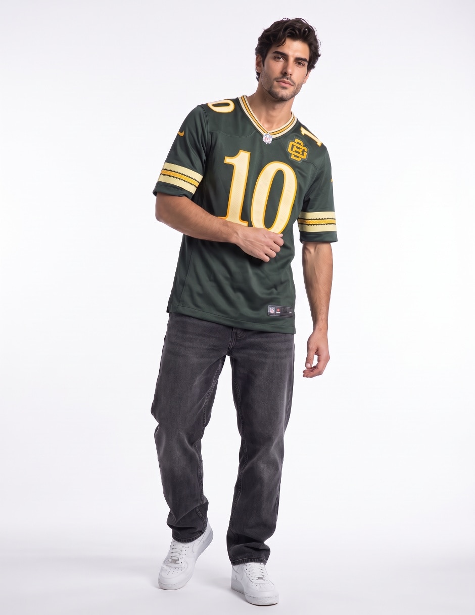 Jersey de Green Bay Packers conmemorativo de manga corta jugador para hombre 3
