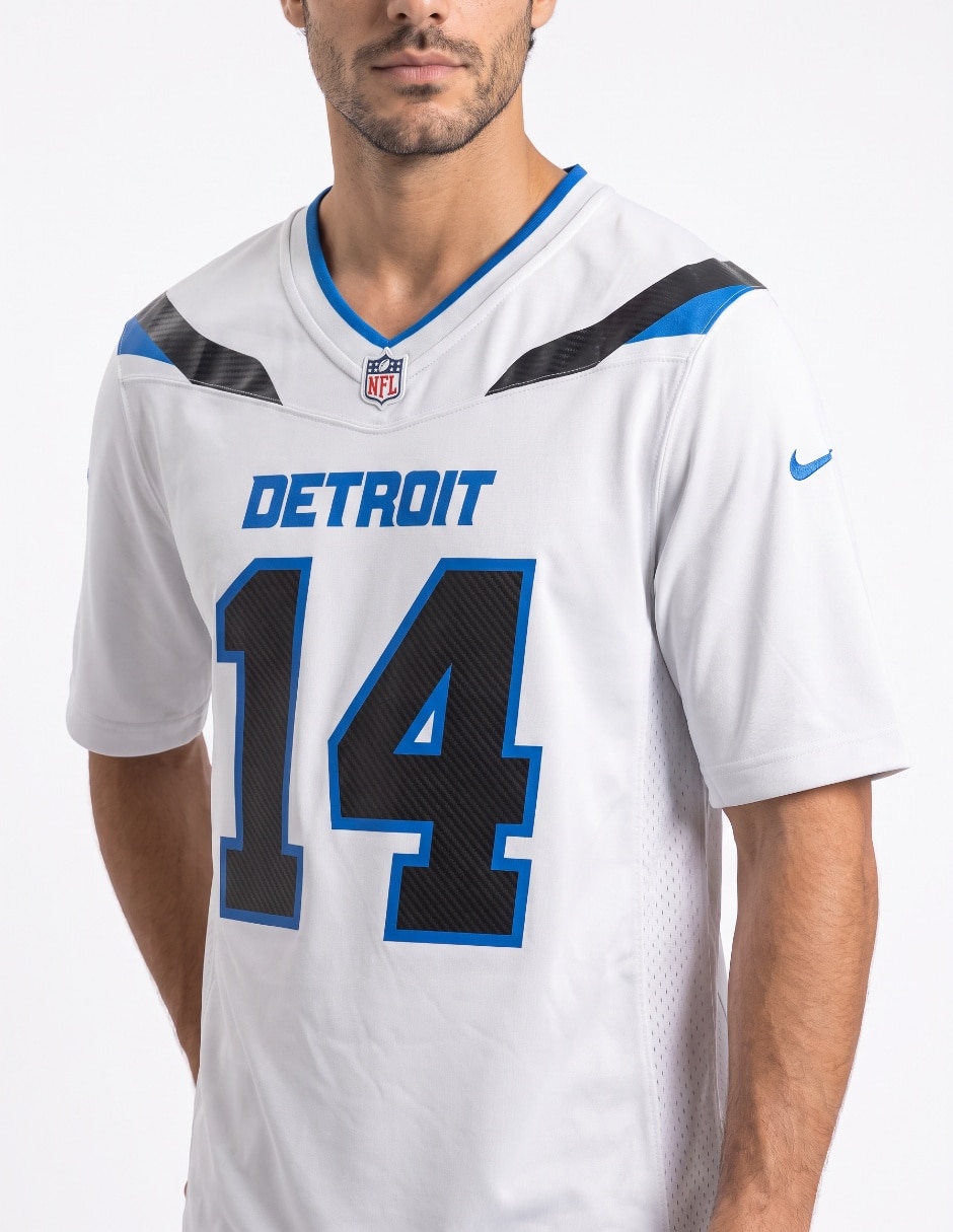 Jersey de Detroit Lions conmemorativo de manga corta jugador para hombre 4
