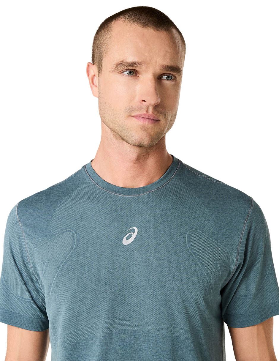 Playera deportiva para correr Road Seamless Ss Top de hombre 4
