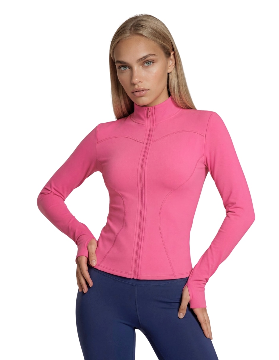 Chamarra para entrenamiento active essentials activewear de mujer 2