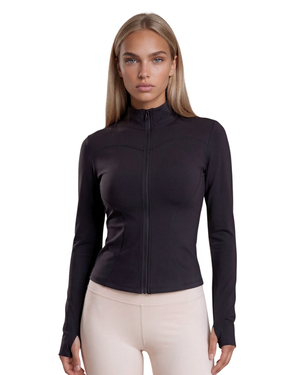 Chamarra para entrenamiento active essentials activewear de mujer 8