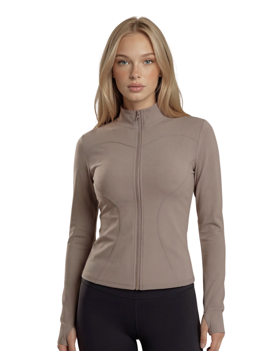 Chamarra para entrenamiento active essentials activewear de mujer 2
