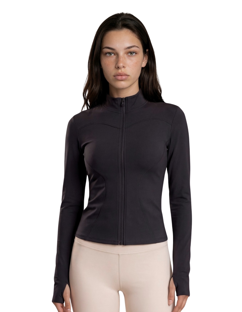 Chamarra para entrenamiento active essentials activewear de mujer 9