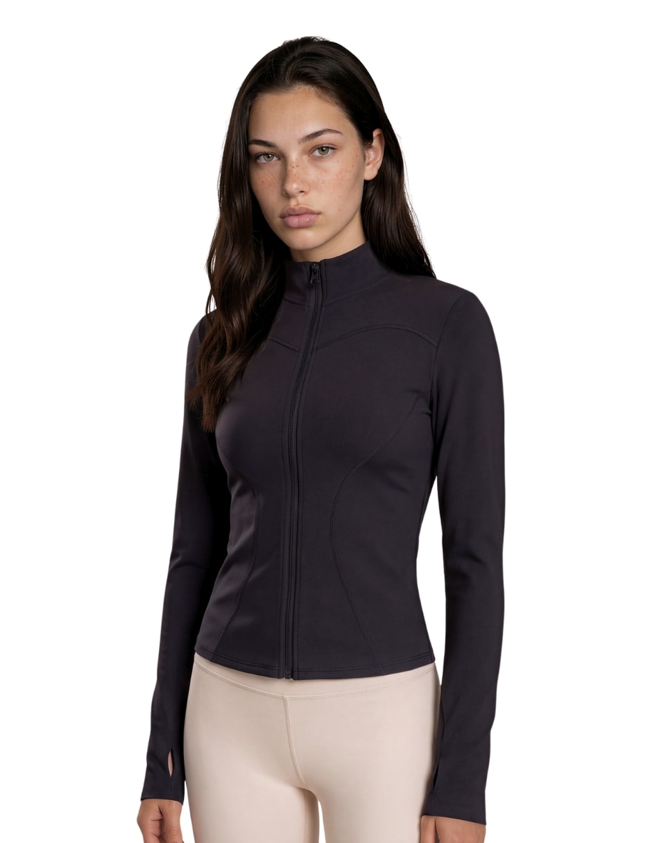 Chamarra para entrenamiento active essentials activewear de mujer 5