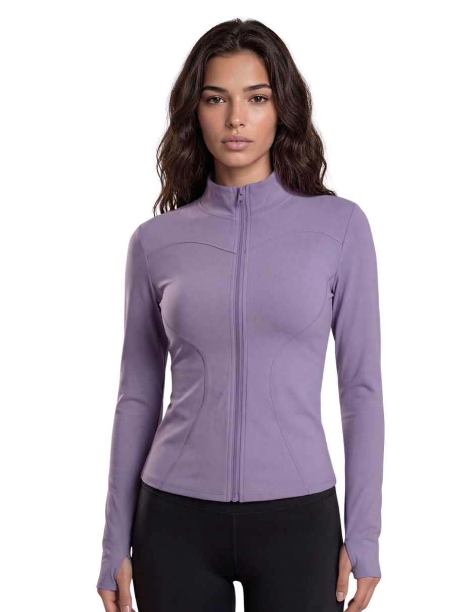 Chamarra para entrenamiento active essentials activewear de mujer 7