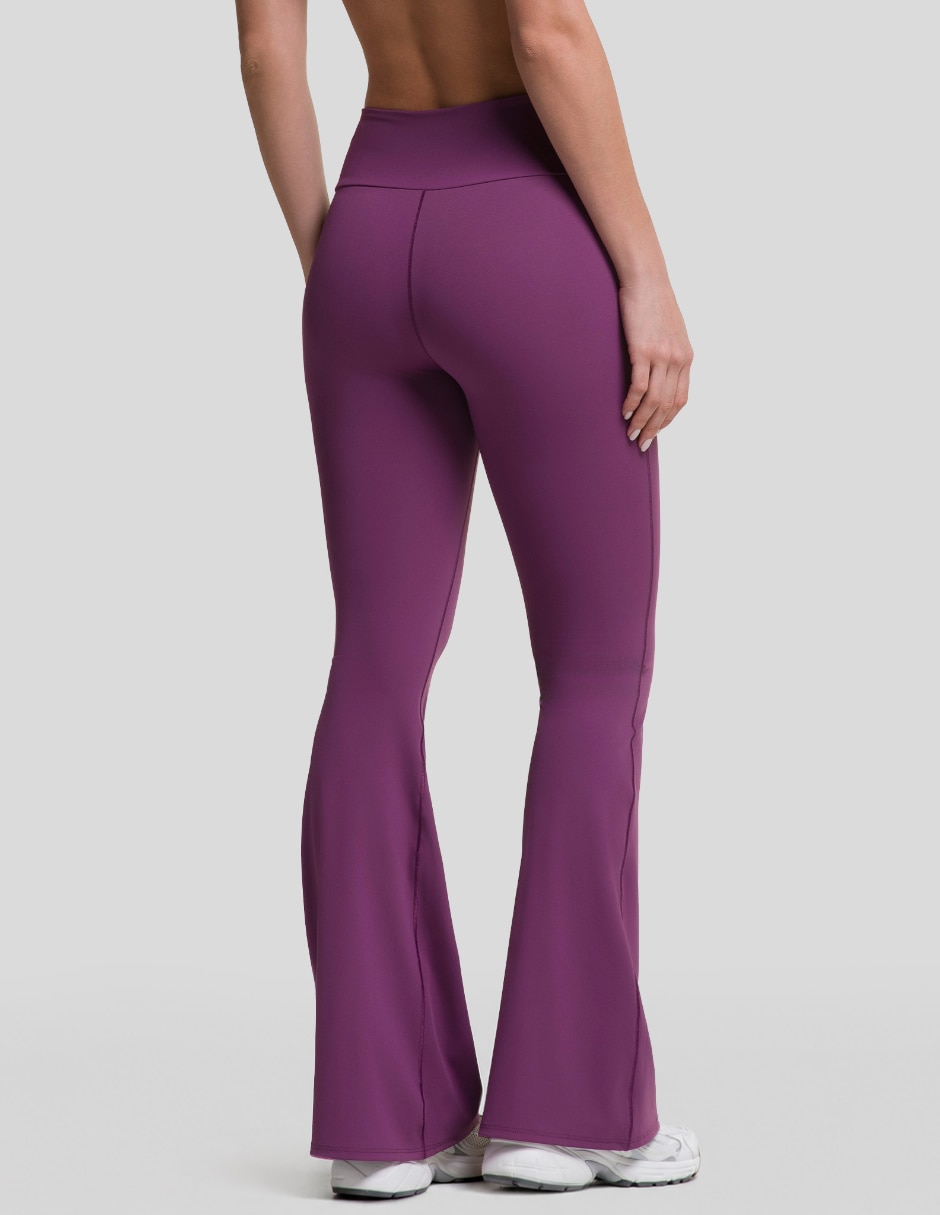 Malla compresión media para entrenamiento legging flare para mujer 5