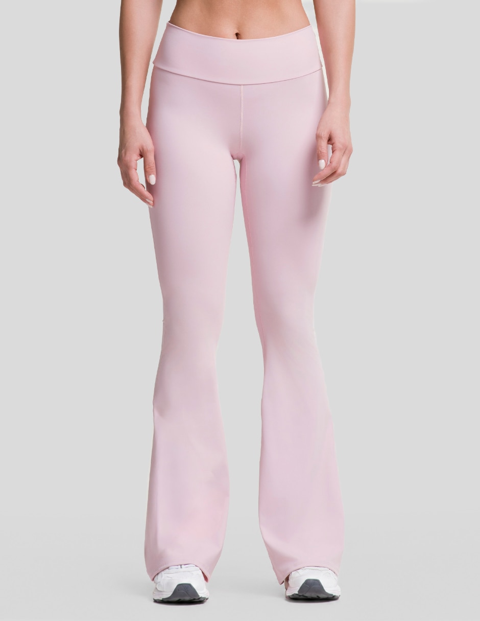 Malla compresión media para entrenamiento legging flare para mujer