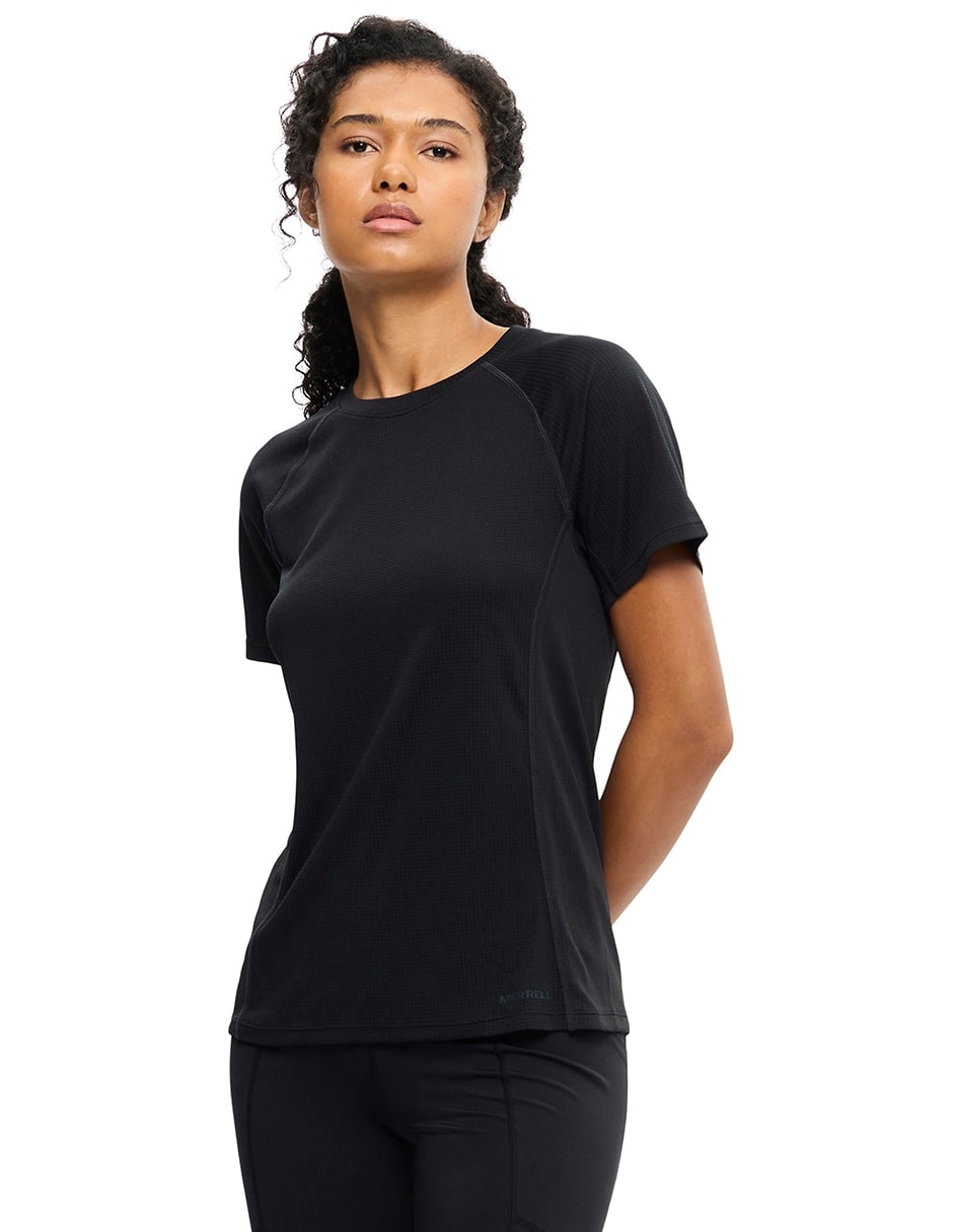 Playera deportiva para hiking driftshade de mujer 7
