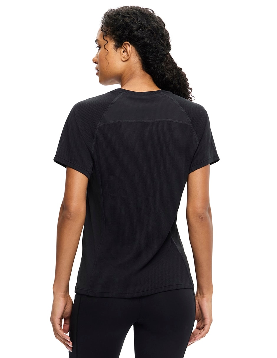 Playera deportiva para hiking driftshade de mujer 4