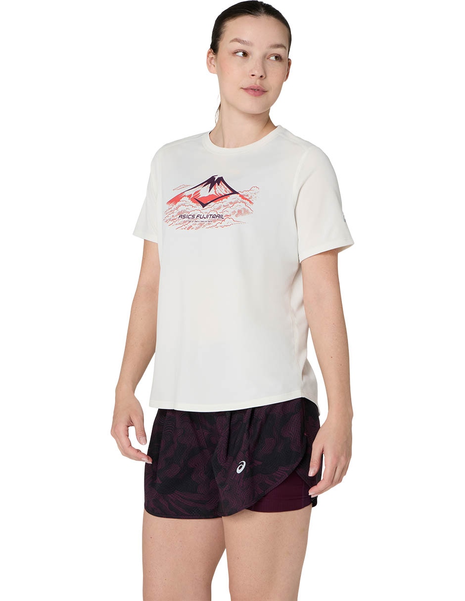 Playera deportiva para trail fujitrail de mujer 3