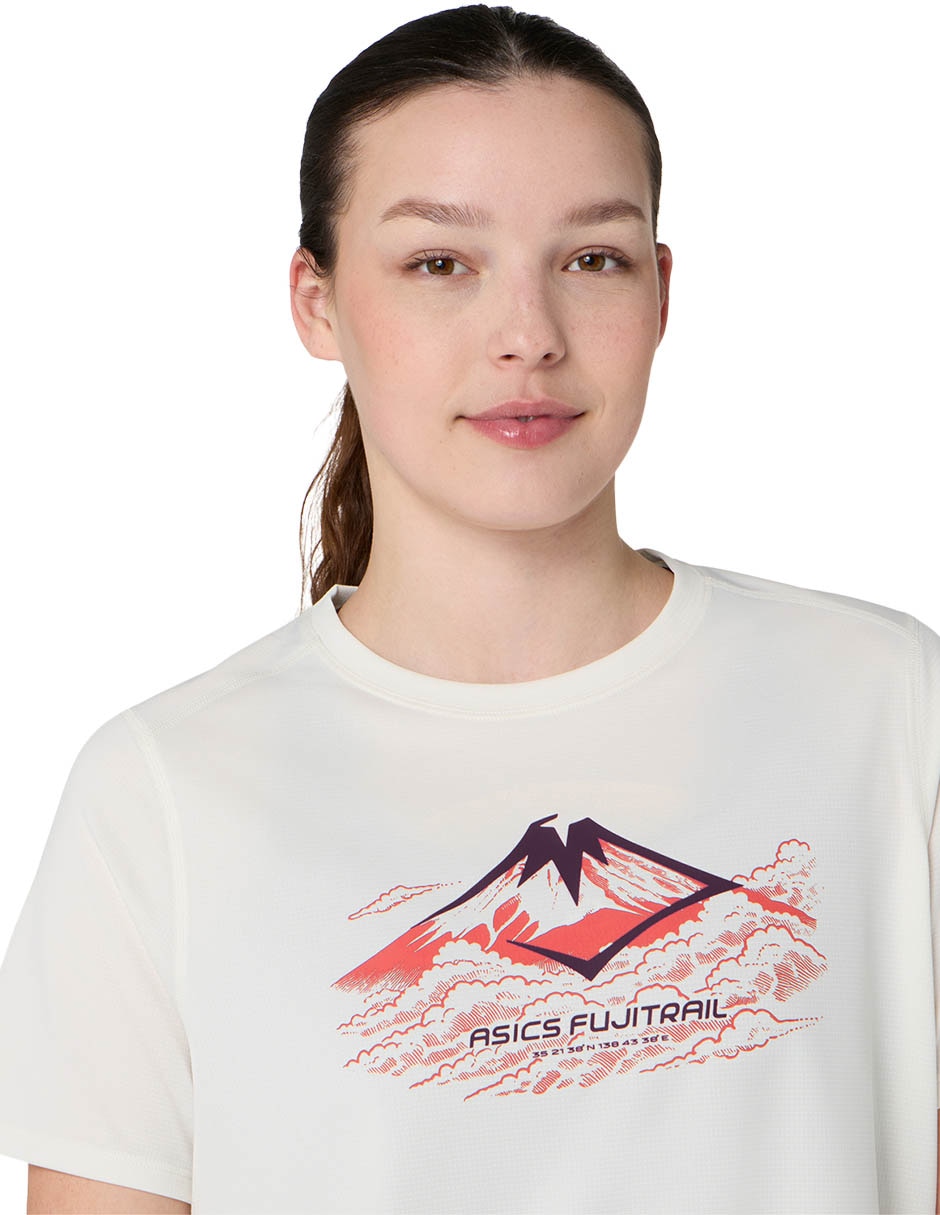 Playera deportiva para trail fujitrail de mujer 4
