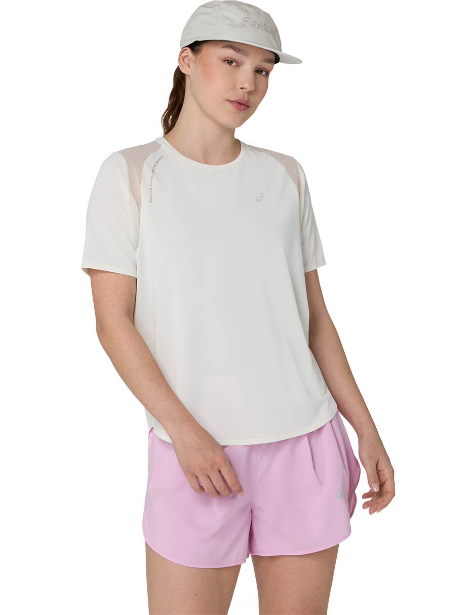 Playera deportiva para trail fujitrail logo ss de mujer 2