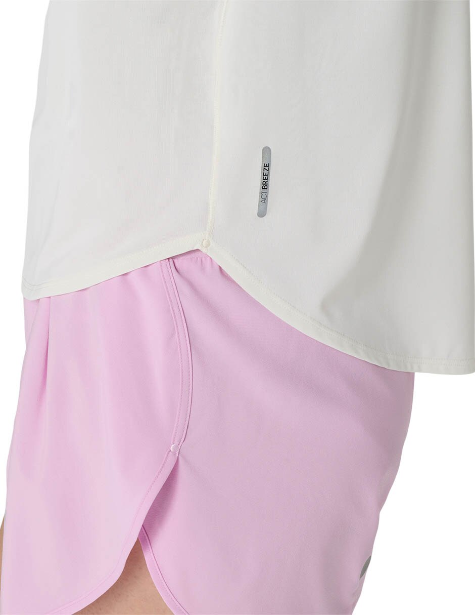 Playera deportiva para trail fujitrail logo ss de mujer 3