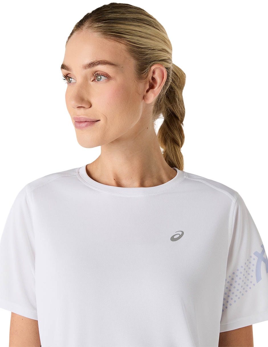 Playera deportiva para trail fujitrail logo ss de mujer 2