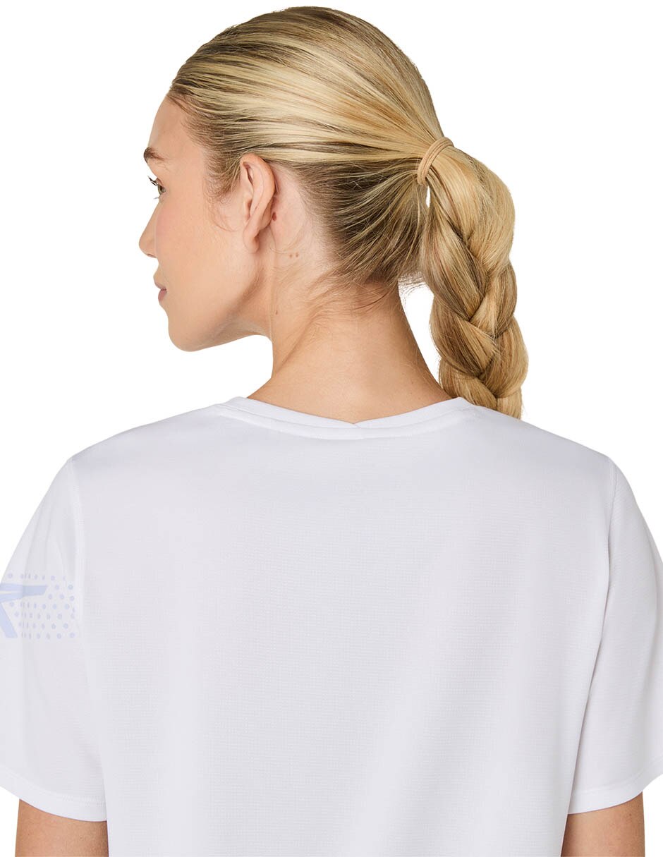 Playera deportiva para trail fujitrail logo ss de mujer 3