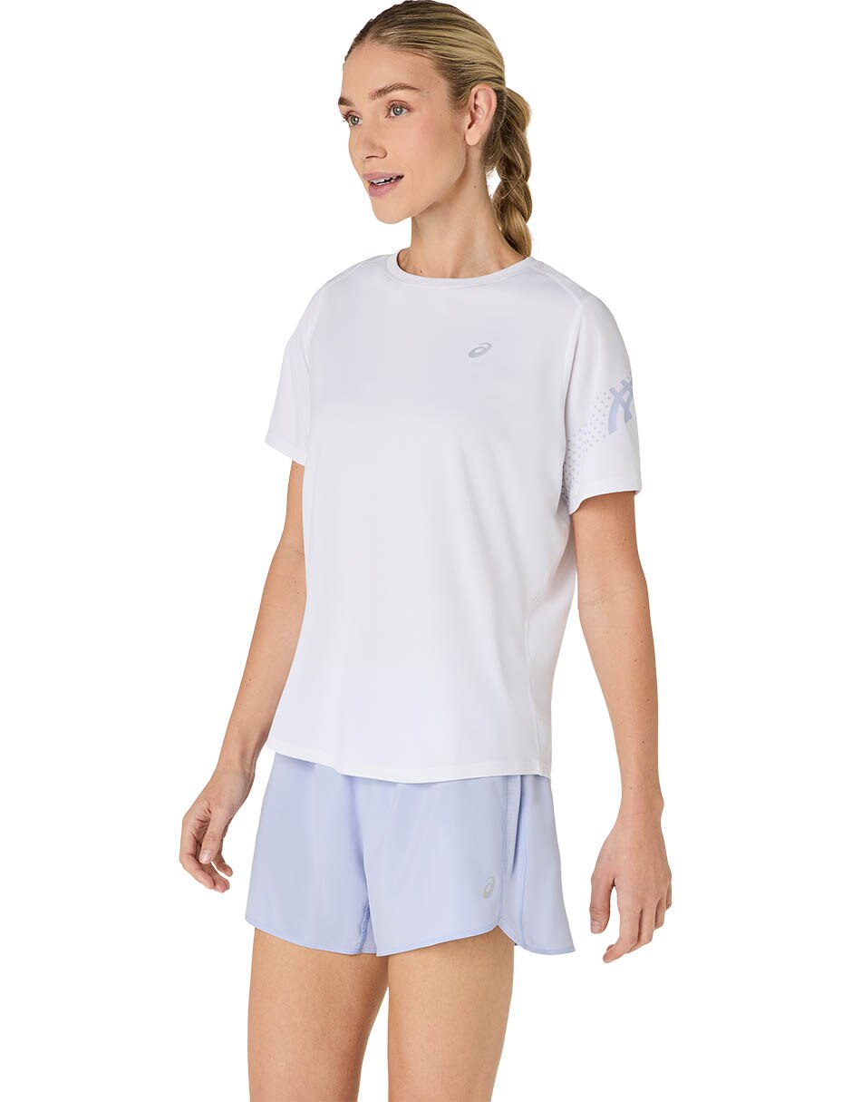 Playera deportiva para trail fujitrail logo ss de mujer 5