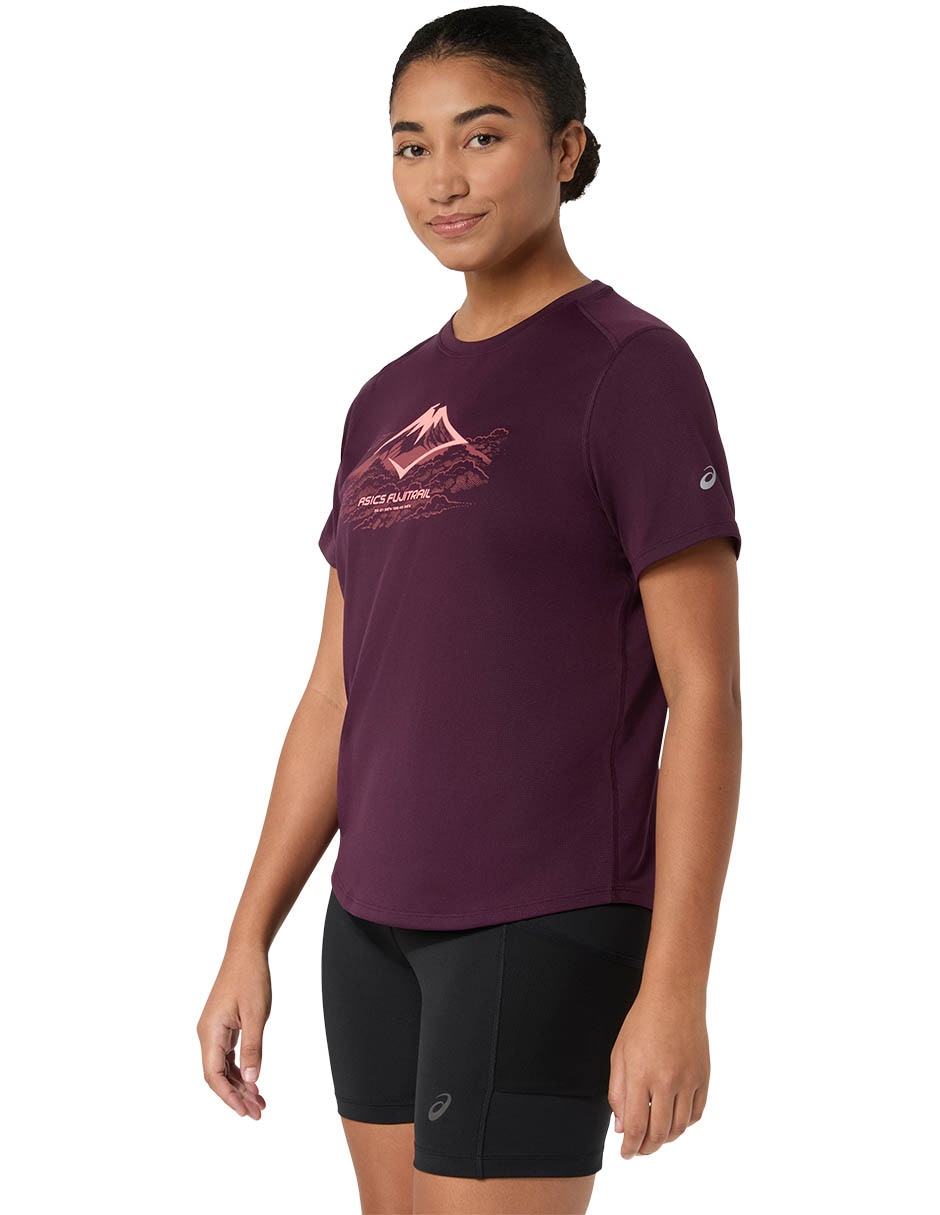 Playera deportiva para trail fujitrail de mujer 3