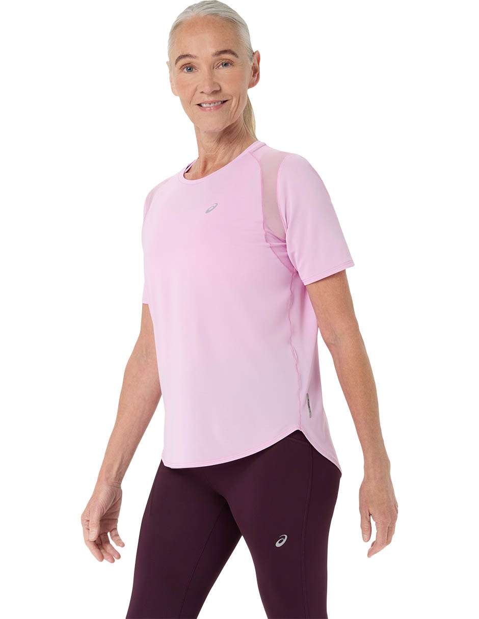Playera deportiva para correr road de mujer 4