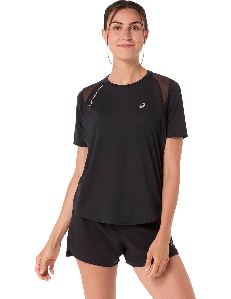 Playera deportiva para correr road de mujer