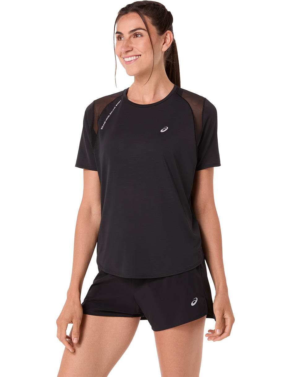 Playera deportiva para correr road de mujer 4