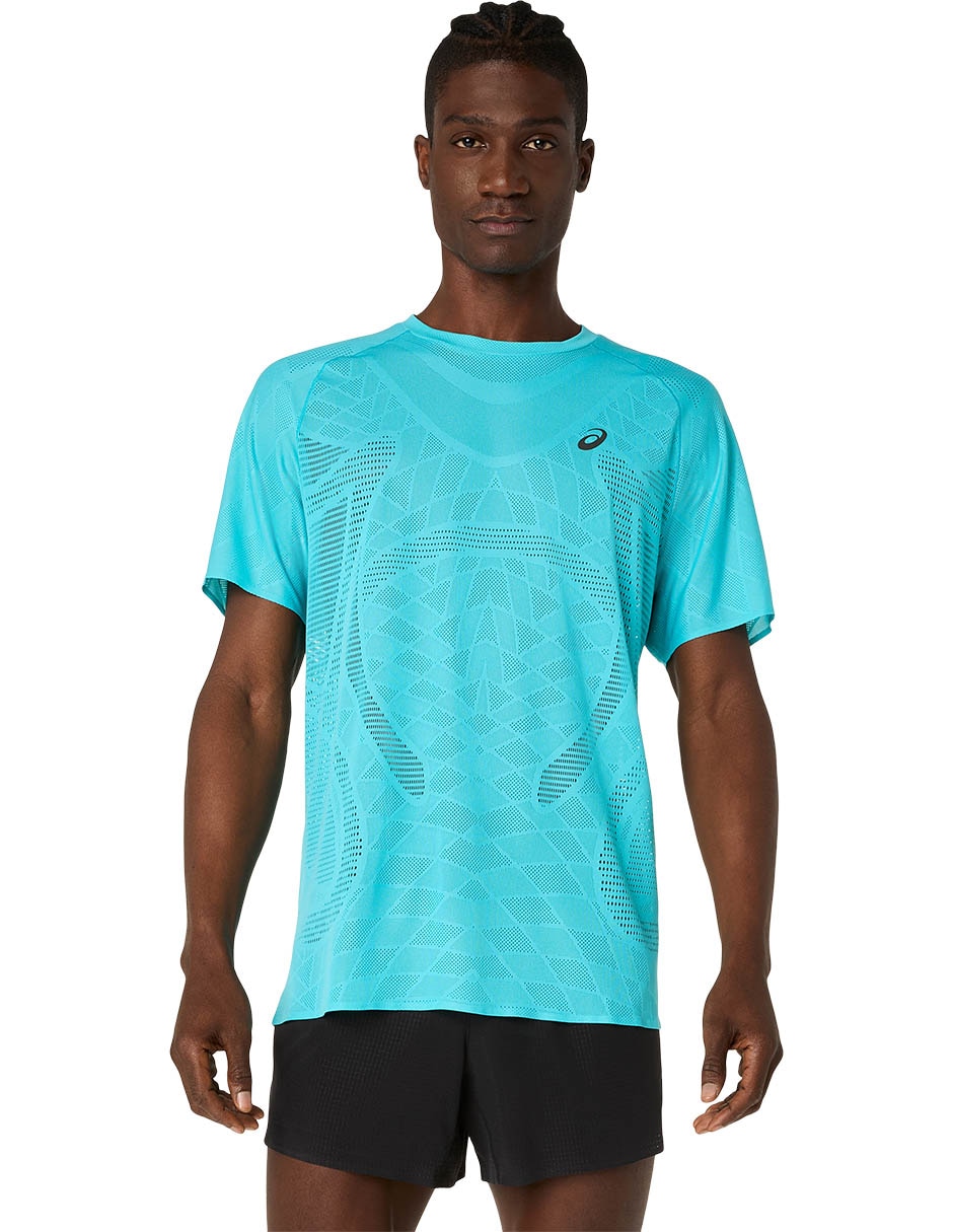 Playera deportiva para correr metarun ss de hombre