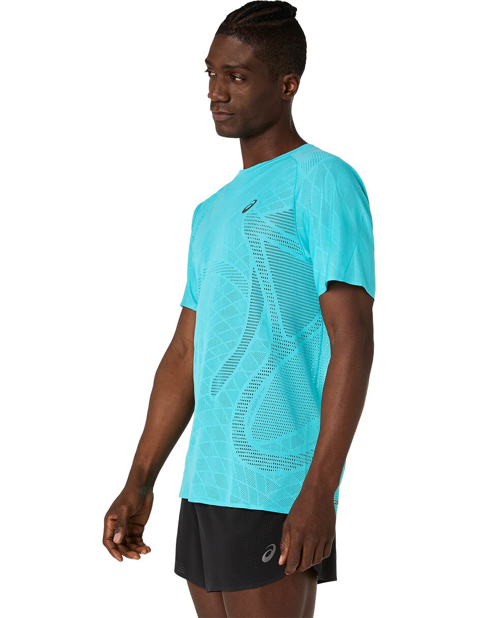 Playera deportiva para correr metarun ss de hombre 3