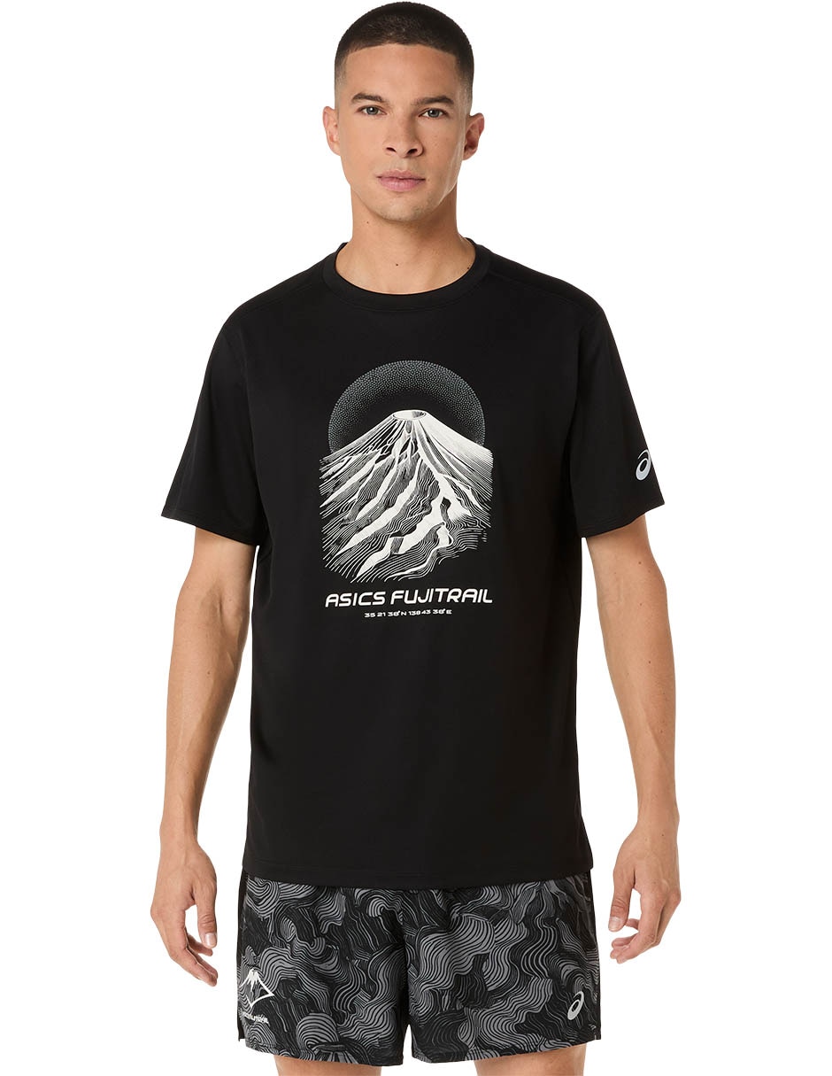 Playera deportiva para trail fujitrail logo ss de hombre Playera deportiva para trail fujitrail logo ss de hombre