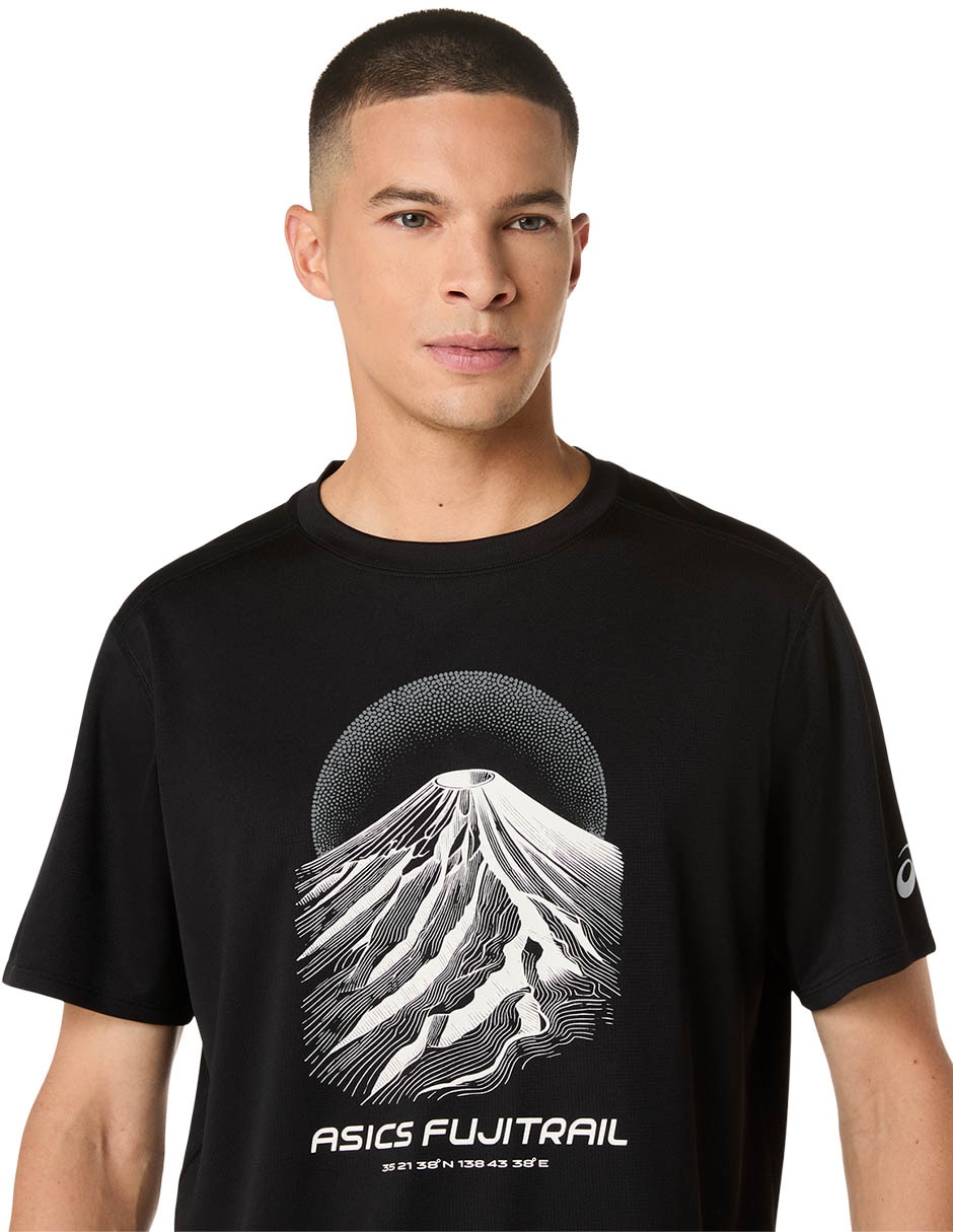 Playera deportiva para trail fujitrail logo ss de hombre 4