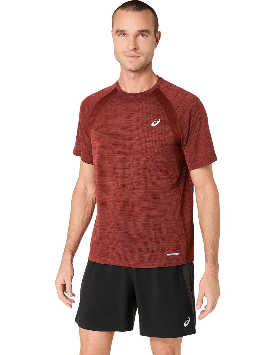 Playera deportiva para correr road ss de hombre